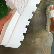 Cargar imagen en el visor de la galería, PU Leather Open Toe Platform Sandals
