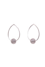 Load image into Gallery viewer, OVAL DROP SIMPLE HOOP EARRING
