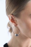 OVAL DROP SIMPLE HOOP EARRING