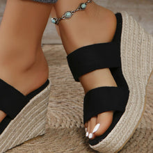 Cargar imagen en el visor de la galería, Open Toe Platform Wedge Sandals
