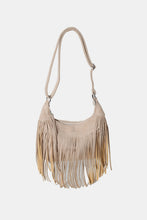 Cargar imagen en el visor de la galería, Suede Fringe Adjustable Strap Shoulder Bag
