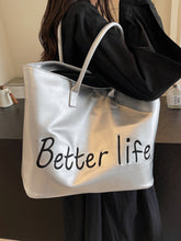 Cargar imagen en el visor de la galería, BETTER LIFE PU Leather Tote Bag

