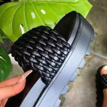 Cargar imagen en el visor de la galería, PU Leather Open Toe Platform Sandals
