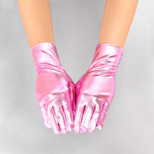Cargar imagen en el visor de la galería, Pink Metallic Formal Short Gloves AKA
