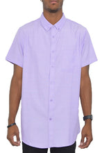 Cargar imagen en el visor de la galería, Weiv Men&#39;s Casual Short Sleeve Solid Shirts
