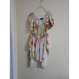 Unique Spectrum Floral Asymmetrical Dress - PREOWNED