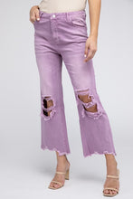 Cargar imagen en el visor de la galería, Distressed Vintage Washed Wide Leg Pants
