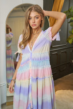 Cargar imagen en el visor de la galería, V-Neck short Puff Sleeve Maxi Dress
