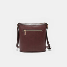 Cargar imagen en el visor de la galería, Nicole Lee USA Metallic Stitching Embroidery Inlaid Rhinestone Crossbody Bag
