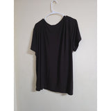 Cato Women's Black Short Sleeve Top - PREOWNED
