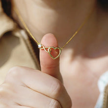 Cargar imagen en el visor de la galería, Heart Shape Zircon 18K Gold-Plated Necklace

