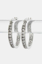 Load image into Gallery viewer, Small CZ Hoop Earrings
