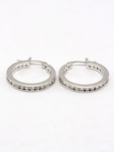 Load image into Gallery viewer, Small CZ Hoop Earrings
