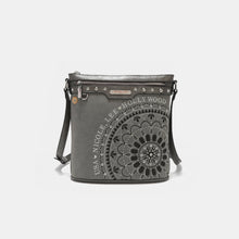 Cargar imagen en el visor de la galería, Nicole Lee USA Metallic Stitching Embroidery Inlaid Rhinestone Crossbody Bag
