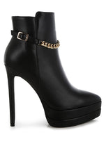 Load image into Gallery viewer, Narok Metallic Chain Detail Boots
