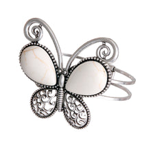 Load image into Gallery viewer, White Butterfly Hinge Cuff
