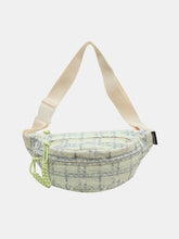 Cargar imagen en el visor de la galería, Contrast Plaid Polyester Crossbody Bag

