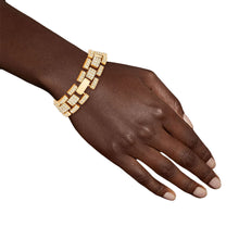Cargar imagen en el visor de la galería, Iced Gold Watch Band Chain Bracelet
