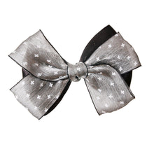 Cargar imagen en el visor de la galería, Pair of Gray and Black Bow Shoe Bands
