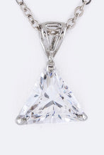 Cargar imagen en el visor de la galería, Triangle CZ Pendant Necklace
