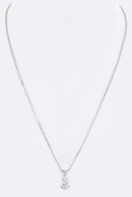 Cargar imagen en el visor de la galería, Teardrop CZ Pendant Necklace
