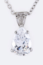 Cargar imagen en el visor de la galería, Teardrop CZ Pendant Necklace
