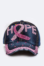 Cargar imagen en el visor de la galería, HOPE Crystal Embellished Fashion Denim Cap

