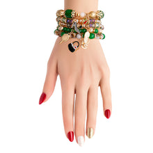 Cargar imagen en el visor de la galería, Green Bead Fashion Charm Bracelets
