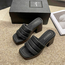 Cargar imagen en el visor de la galería, Open Toe Block Heel Sandals
