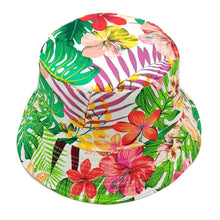Cargar imagen en el visor de la galería, Pink Tropical Reversible Hat

