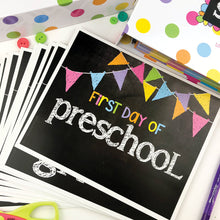 Cargar imagen en el visor de la galería, NEW! Mom Must-Have School Keepsake Kit | Class Keeper® + Photo Prop Deck + School Stickers
