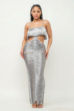 Load image into Gallery viewer, Lux Fringe Maxi Dress

