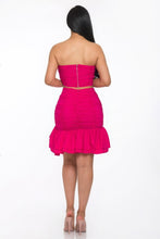 Cargar imagen en el visor de la galería, Ruffle Ruched Mini Skirt Set
