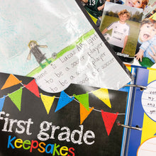 Cargar imagen en el visor de la galería, NEW! Mom Must-Have School Keepsake Kit | Class Keeper® + Photo Prop Deck + School Stickers
