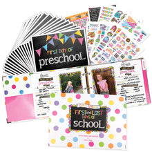 Cargar imagen en el visor de la galería, NEW! Mom Must-Have School Keepsake Kit | Class Keeper® + Photo Prop Deck + School Stickers
