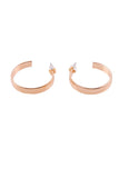 SMALL MEDIUM HALF HOOP STUD EARRINGS