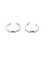 Load image into Gallery viewer, SMALL MEDIUM HALF HOOP STUD EARRINGS
