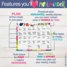 Load image into Gallery viewer, 52-Week Meal Minder® Weekly Menu Planner Pad
