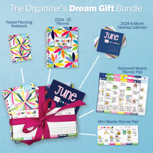 Cargar imagen en el visor de la galería, NEW! Dream Gift Planner Bundle | 2024-25 Reminder Binder® Planner | [2] Planner Pads, Pocket Notebook &amp; Mini Desktop Calendar
