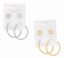 Cargar imagen en el visor de la galería, Dozen Pack CC Stainless Steel Hoop Sets Women
