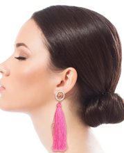Cargar imagen en el visor de la galería, Dozen Assorted Tassel Rose Earrings
