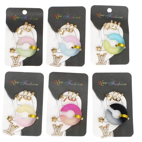 3006 -  LV Inspired Ear Cuffs