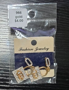 966 - Inspire GG Lock Earrings