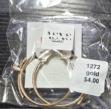 1272 - cross hoops earrings