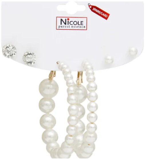 1505 - pearl earring set