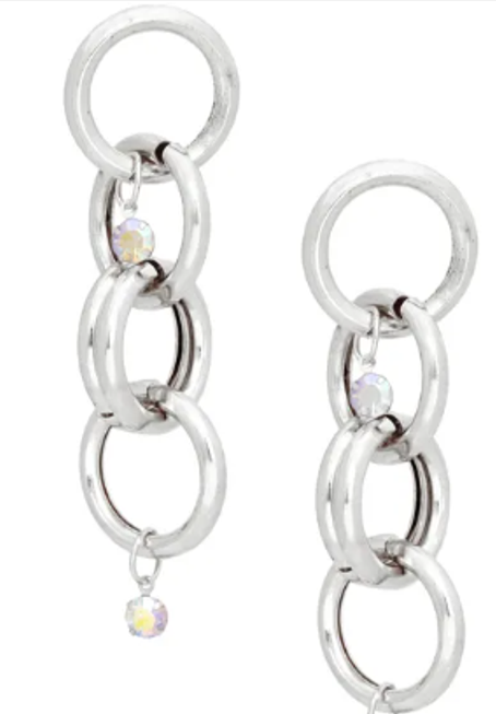 1504 - chain link earrings