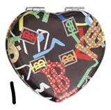 PT2 - Designer Heart Compact Mirror
