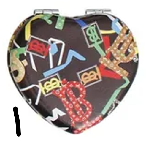 PT2 - Designer Heart Compact Mirror