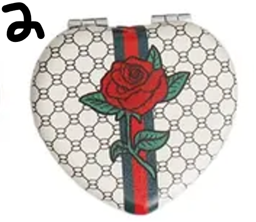 PT2 - Designer Heart Compact Mirror