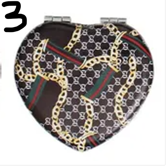 PT2 - Designer Heart Compact Mirror